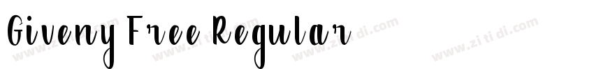 Giveny Free Regular字体转换